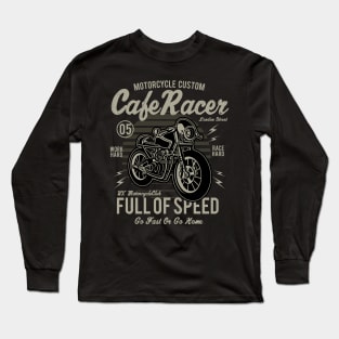 Motorcycle Cafe Racer Long Sleeve T-Shirt